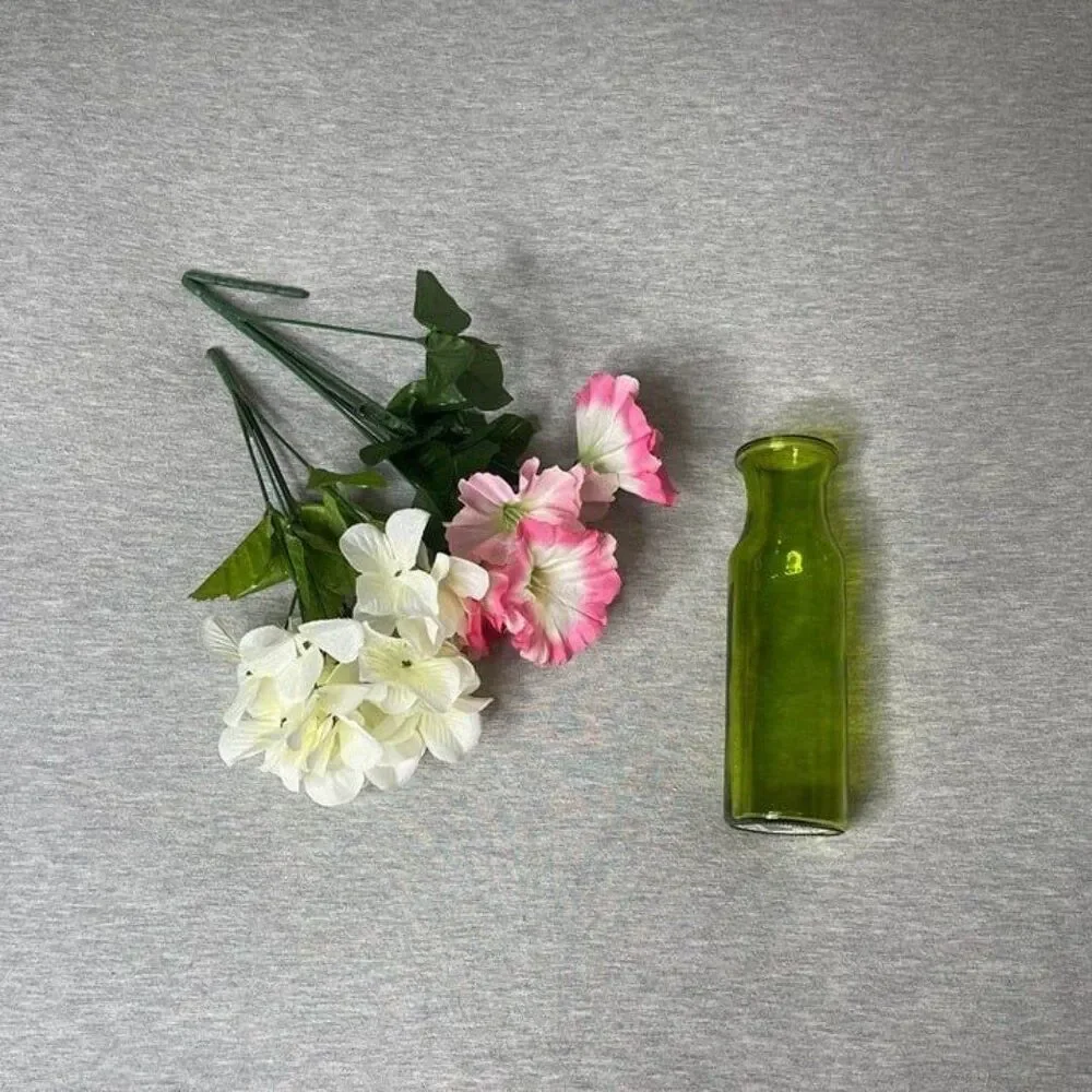 Target Faux Floral Arangement with Vase 3 PCS. Set